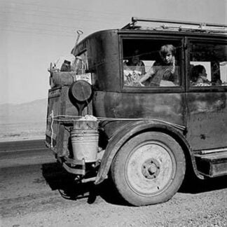 Drought Refugees Migrate by car by Dorothea Lange