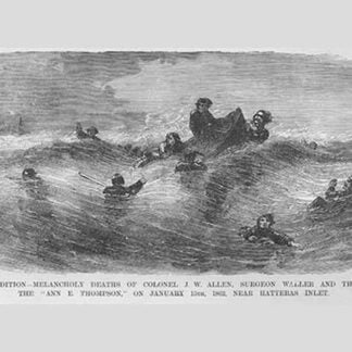 Drowning on the Burnside Expedition at Cape Hatteras by Frank Leslie