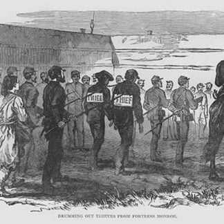 Drumming out Thieves from Fortress Monroe by Frank Leslie