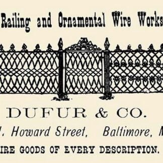Dufur & Co Wire Railing and Ornamental Wire Works