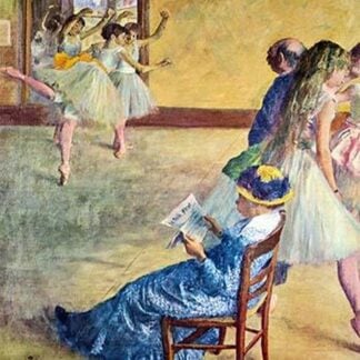 During the Dance Lessons - Madame Cardinal by Edgar Degas