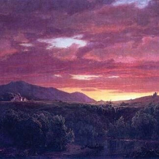 Dusk (sunset) by Frederic Edwin Church