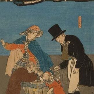 Dutch people Taking a Sunday Walk in Yokohama (Yokohama kyujitsu - Orandajin yuko) by Utagawa Sadahide