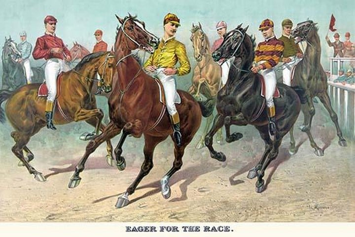 Eager for the race by Currier & Ives