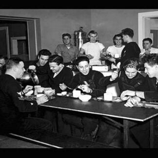 Eating Cafeteria Meal