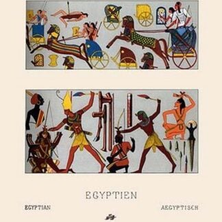 Egyptian Chariots and Weapons by Auguste Racinet