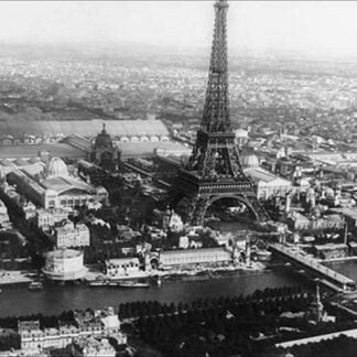 Eiffel Tower as viewed from a Balloon