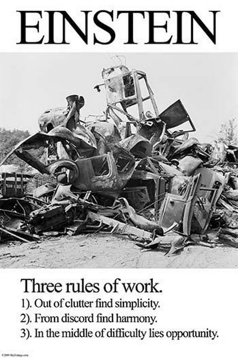 Einstein; Three Rules of Work by Wilbur Pierce