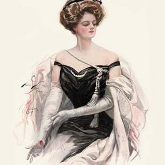 Elegance in Black by Harrison Fisher