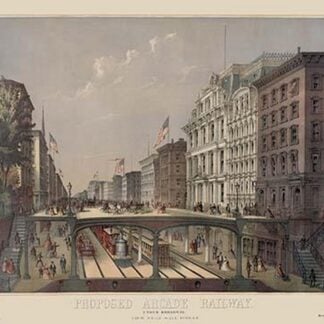 Elevated Railway Near Wall Street