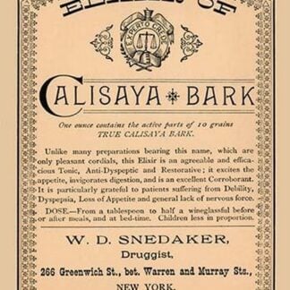 Elixir of Calisaya Bark