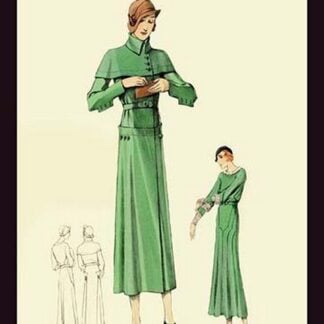 Emerald Dress and Overcoat by Atelier Bachwitz