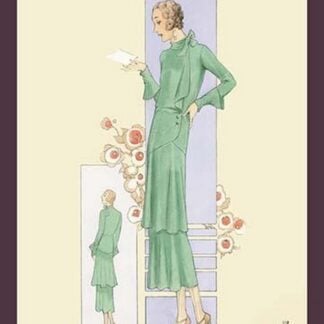 Emerald Dress for a Sunday Brunch by Atelier Bachwitz