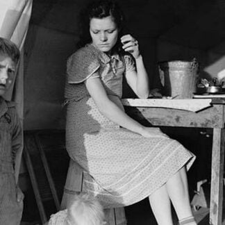 Emergency migratory labor camp by Dorothea Lange