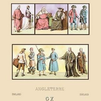 England - Dignitaries of Chelsea and Greenwich by Auguste Racinet