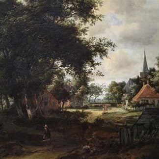Entrance to a Village by Meindert Hobbema