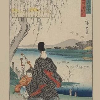 Episode of Miyakodori at Sumidagawa (Sumidagawa miyakodori no koji) by Utagawa Hiroshige