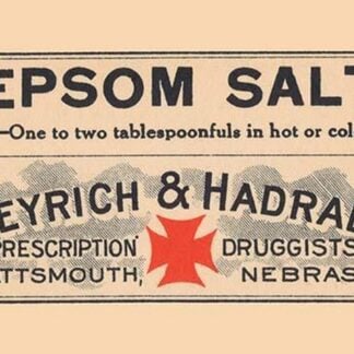 Epsom Salt Weyrich and Hadraba Label