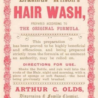 Erasmus Wilson's Hair Wash