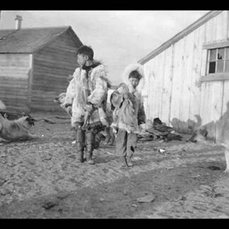 Eskimo Boys with Dogs