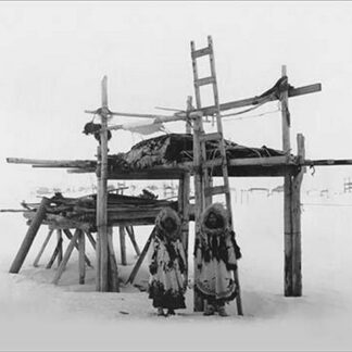 Eskimo Women and Storage Place by Lomen Brothers