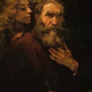EvAngelist Mathaus & Angel by Rembrandt Van Rijn