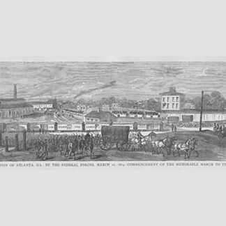 Evacuation of Atlanta Georgia & Commencement of the March to the Sea by Frank Leslie