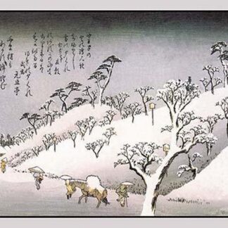 Evening Snow in Asakusa by Utagawa Hiroshige