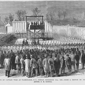 Execution of Captain Wirz in Washington DC by Hanging by Frank Leslie