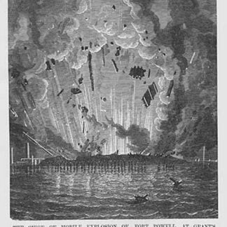 Explosion at Fort Powell at Grant's Pass during Siege of Mobile