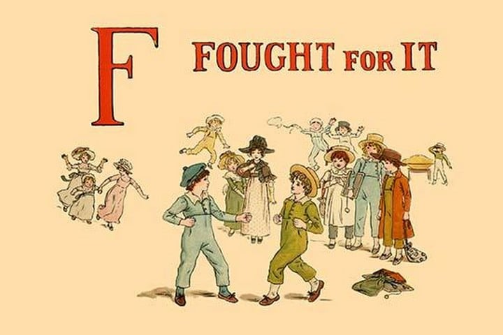 F Fought It by Kate Greenaway