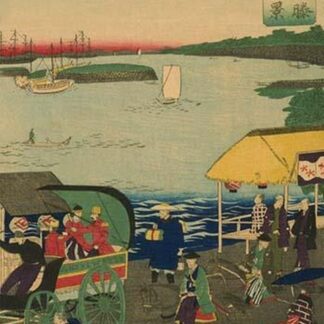 Famous places in Tokyo: real view of Takanawa (Tokyo meisho Takanawa no shinkei) #3 by Utagawa Hiroshige