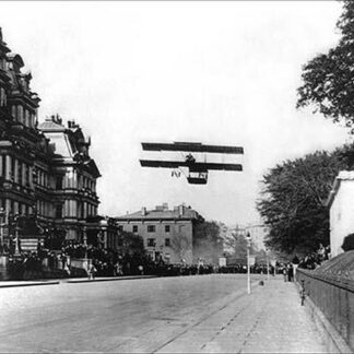 Farman Biplane over Washing ton D.C.