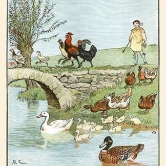 Farmer's Boys leads the chickens and ducks by Randolph Caldecott