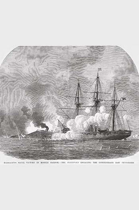 Farragut's Naval Victory at Mobile Bay. by Frank Leslie