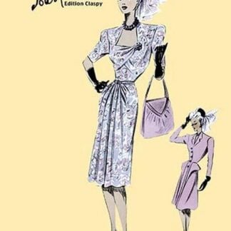 Fashionable Dress with Bag and Hat