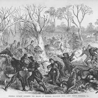Federal Cavalry assists escape from Libby Prison by Frank Leslie