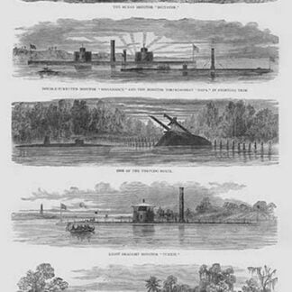 Federal Ironclad Designs in 1864 by Frank Leslie