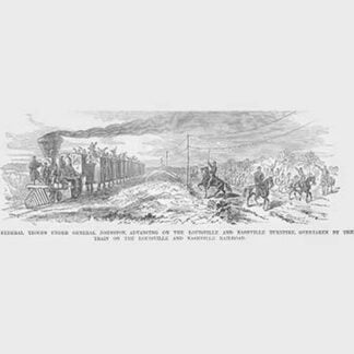 Federal Troops Under Johnston on Louisville & Nashville Turnpike by Frank Leslie