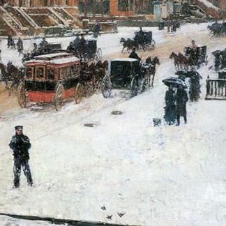 Fifth Avenue in Winter by Frederick Childe Hassam