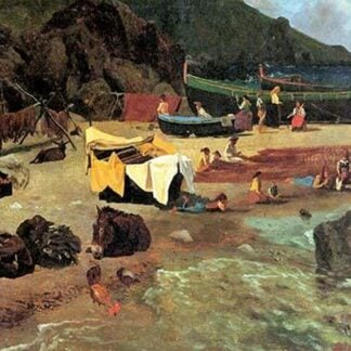 Fishing Boats on Capri by Albert Bierstadt