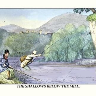 Fishing the Shallows Below the Mill by Henry Thomas Alken