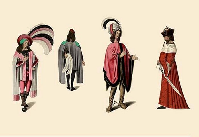 Flamboyant Medieval Costumes by H. Shaw