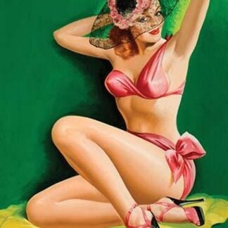 Flirt Magazine; Pinup with Hat by Peter Driben