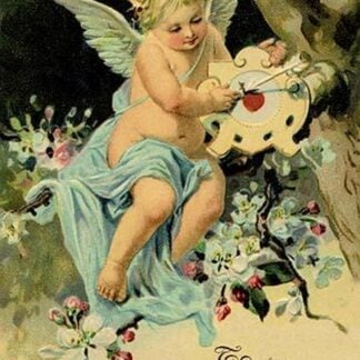 Floating Angel With Clock