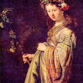 Flora (portrait of Saskia as Flora) by Rembrandt Van Rijn