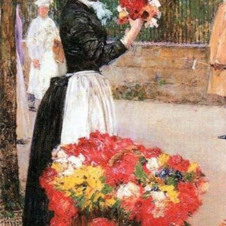 Flower Girl by Frederick Childe Hassam
