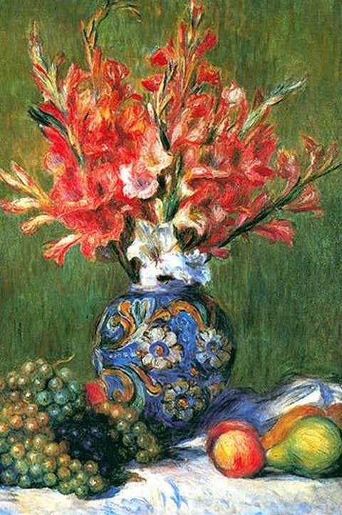 Flowers and Fruit by Pierre-August Renoir