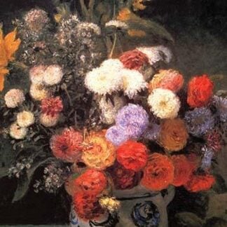 Flowers in a Vase by Pierre-August Renoir