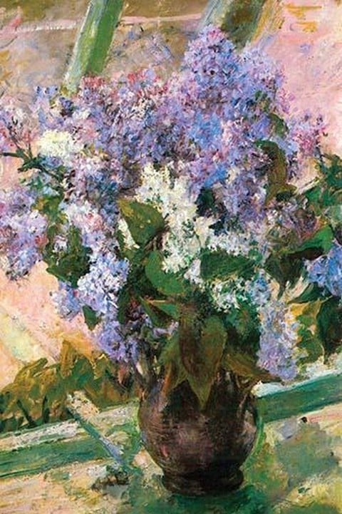 Flowers in the Window by Mary Cassatt